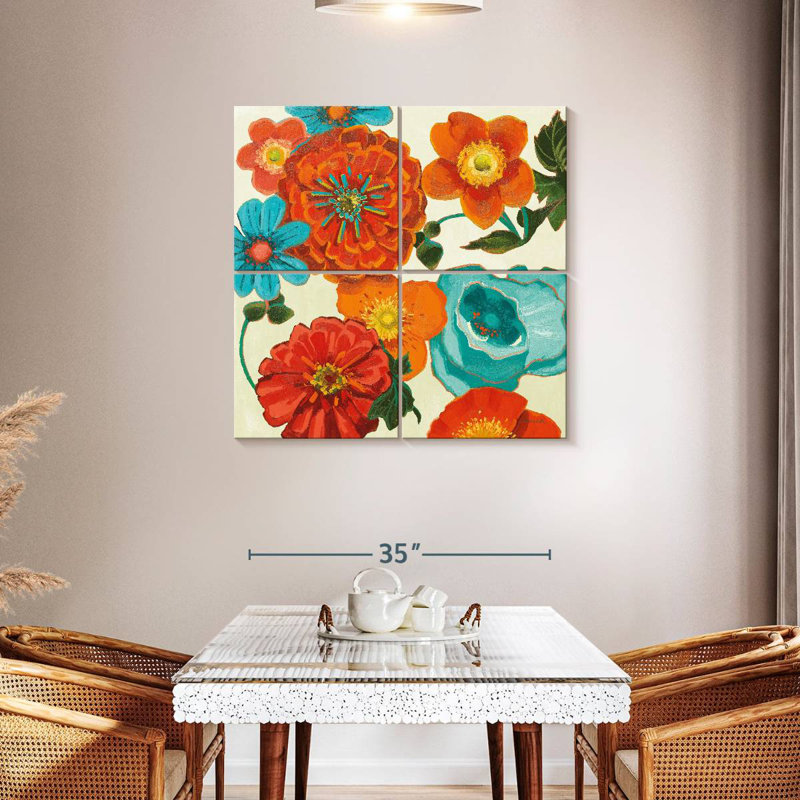 Harnek Spring Collage Vignette, 38" H x 38" W