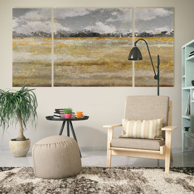 « pâturage scintille i », image multi-pièces sur toile tendue
