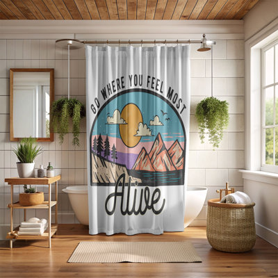 Ridge Escape - 1 Piece Standard Shower Curtain