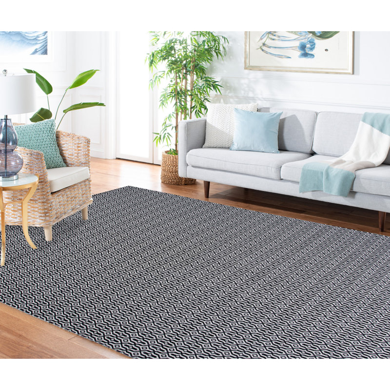 Tapis gris anthracite / gris Martha Stewart, Rectangle 8 pi x 10 pi