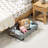 Galvanized Rolling Under Bed Basket Cart Storage