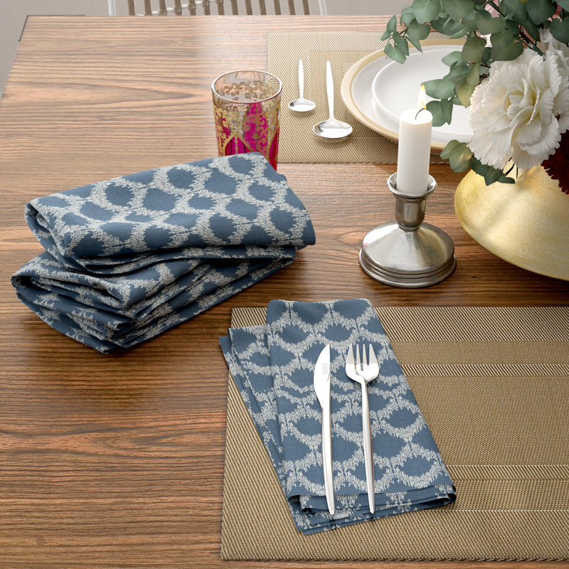 Ensemble de serviettes 4 pièces Lassiter, bleu
