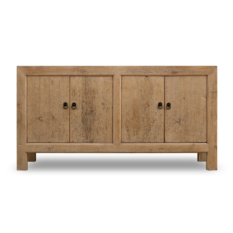Buffet en bois de pin massif de 67 po de largeur Darnika