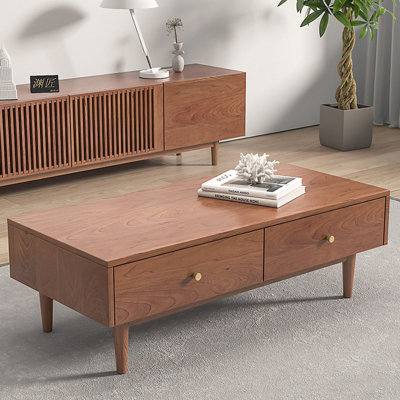 Nordic style wood coffee table