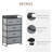 Vertical Metal Dresser with 5 Drawers