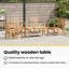 45cm Wide Teak Patio Sectional Set