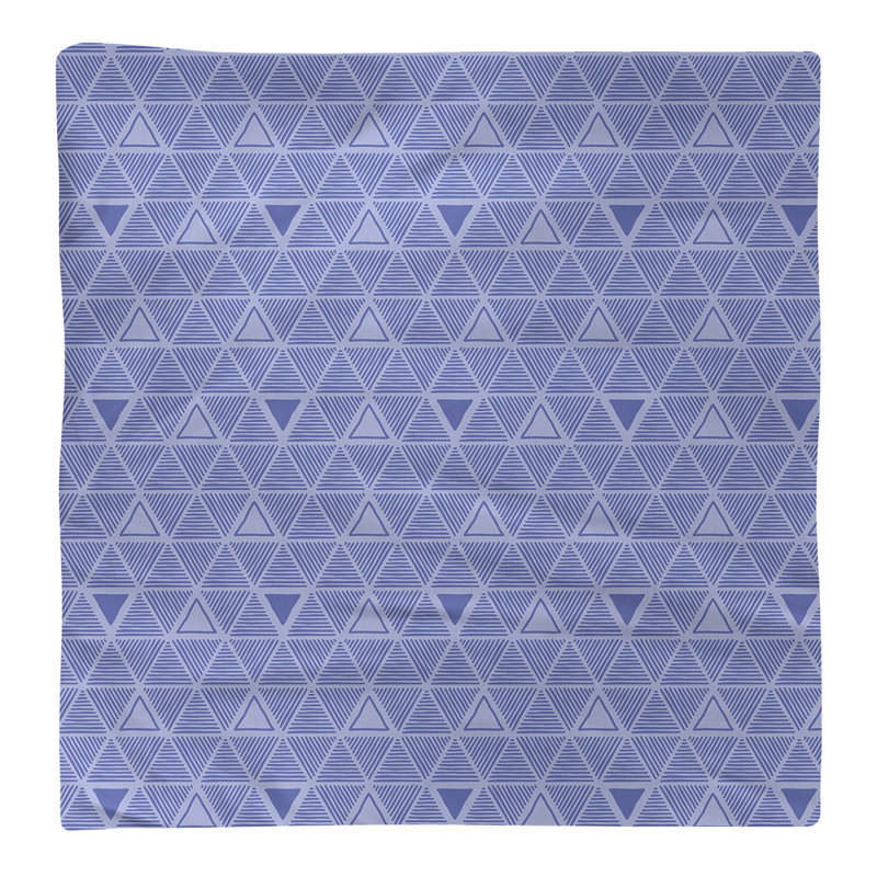 Jordao Cotton Abstract Square Napkin, 0.1" H x 22" W x 22" D, Dark Blue