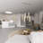 Modern Reception Desk With Marble Finish And Ample Storage