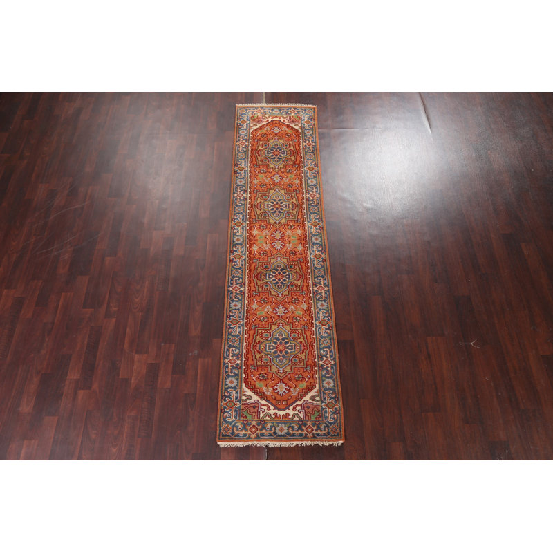 Tapis de couloir oriental fait à la main Heriz Serapi 3 x 10