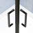 Matte Black Sliding Shower Door With 1/4" Tempered Clear Glass, 34.625 In. X 72 -Angle Pivot Enclosure And Stainless Steel Handle Black, Splendid