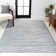 Asahn Loom Modern Strie' Gray/Turquoise Rug