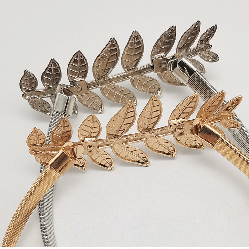 Embrasses de rideaux décoratives (ensemble de 2) - Branche olive argentée, Argent