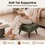 Tabouret en cuir de haute qualité, équipé de poignées portables et de pieds en métal; Repose-pieds carré moderne et minimaliste avec espace de rangement caché, disponible en plusieurs couleurs, convenant au salon-132900149