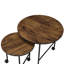 Table gigogne en chêne 2 pièces Vintage