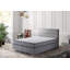Matelas orthopédique ultra ferme, double, 55,1 po x 74,8 po x 8,3 po | Housse en tissu jacquard, système multi-ressorts, fibre de silicone, mousse de soutien des bords | Design à chevrons blancs et gris, parfait pour un sommeil réparateur-1353792346