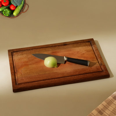 Grooved Wooden Cutting Board