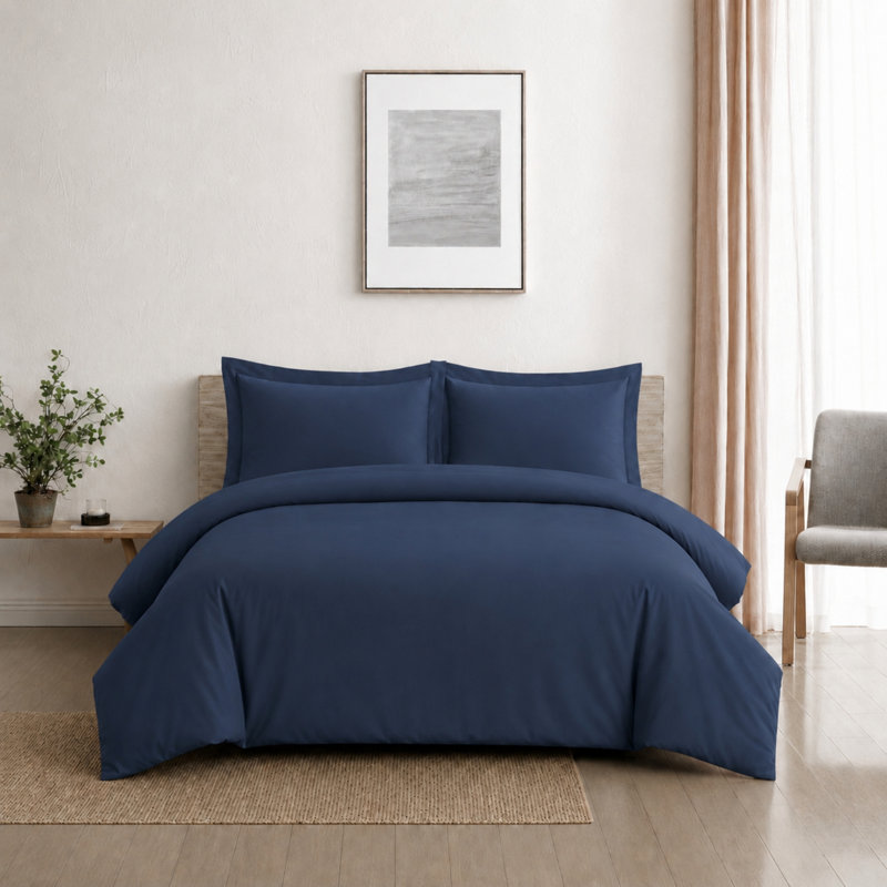 Ensemble de housse de couette en microfibre Modern - Basics by Wayfair ™, Housse de couette très grand et 2 très grandes t