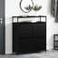Shoe Cabinet 100 X 34 X 112 Cm Engineered Wood-854568205