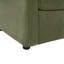 Canapé-lit simple 47,2 po avec canapé-lit, matelas pliable, table d'appoint pliable, pochette de rangement latérale et deux ports USB pour le salon, vert-887705725