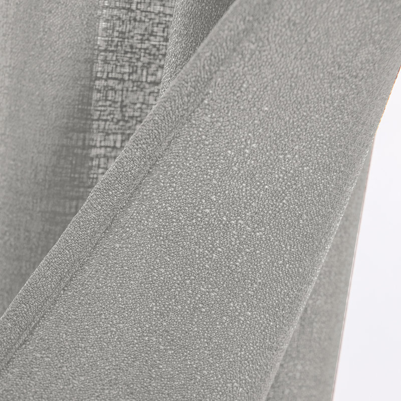 Cole Textured Semi Sheer Window Curtain Panel, Silver, 54" W x 95" L