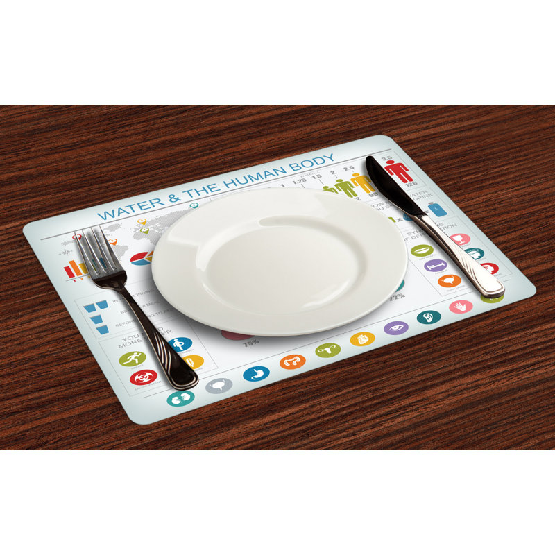 Polyester Abstract Rectangle Placemat