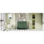 Meuble-lavabo de 36 po Yepez, lavabo en céramique, 2 armoires, 4 tiroirs, structure en pin massif, meuble-lavabo moderne à poignées dorées élégantes, lavabo, portes à fermeture douce Shaker traditionnelles, facile à assembler