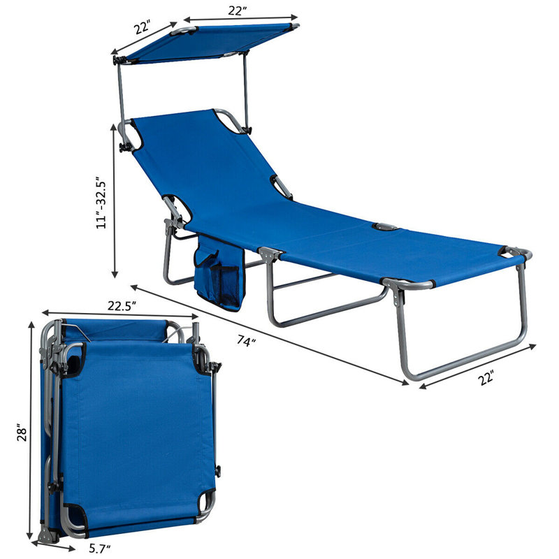 Loyd Folding Zero Gravity Chair, Navy