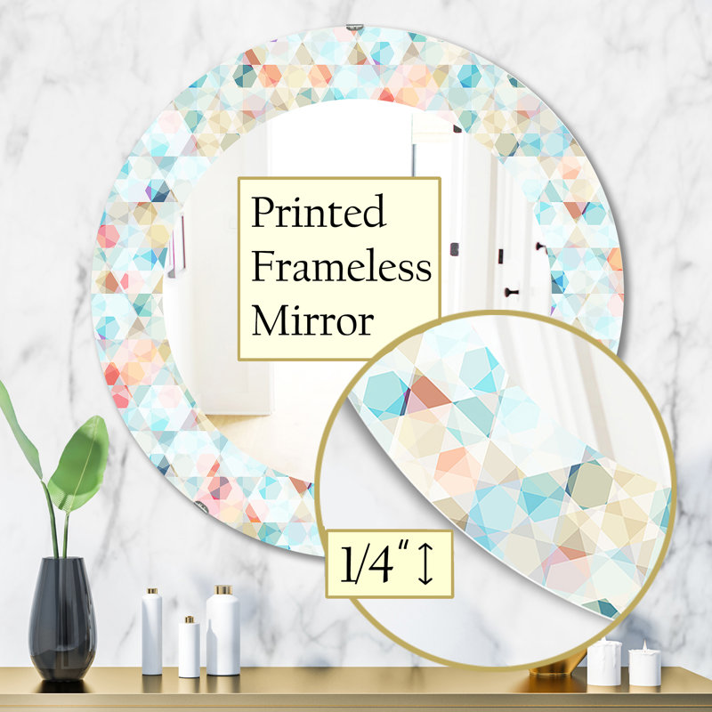 Miroir mural Pastel Dreams 5, H 31,5 po x l po