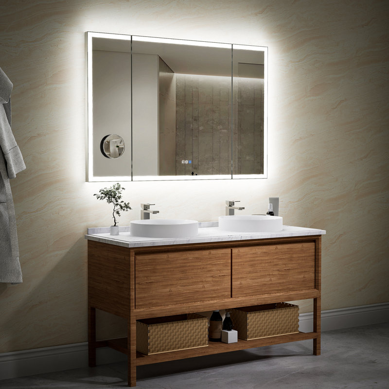 Miroir mural de salle de bain Liyah, 36 po x 54 po