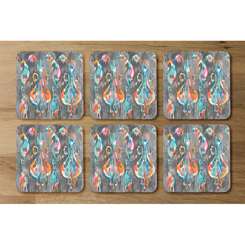 Square 6 Piece Coaster Set