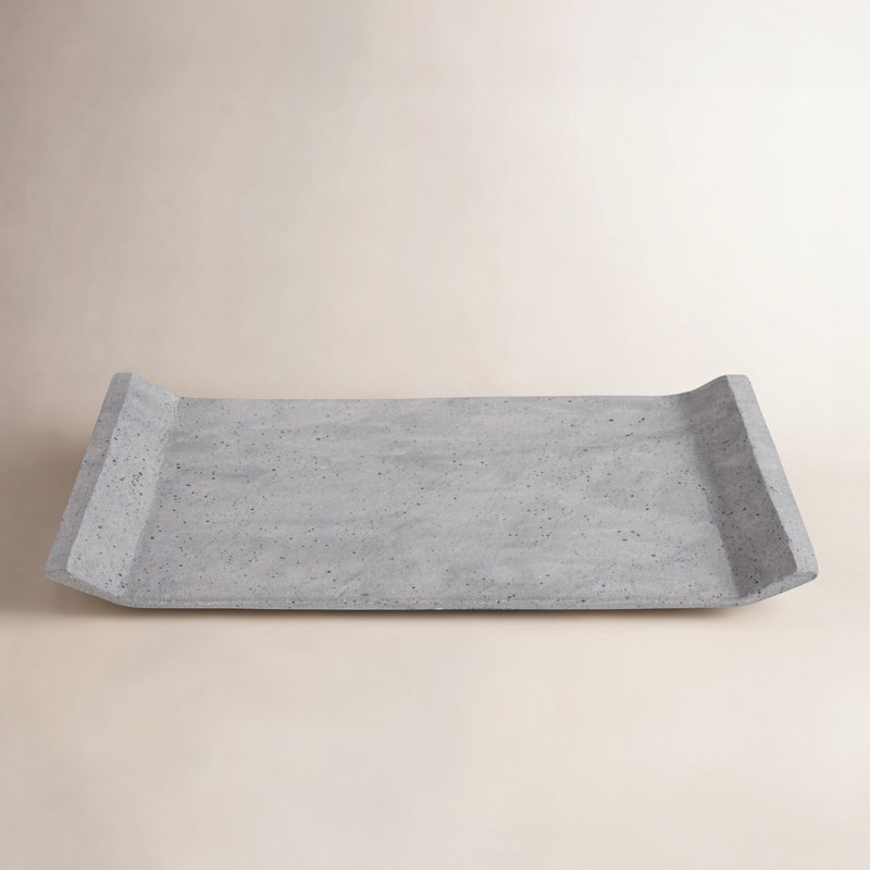 Plateau de table basse MOON, Gris foncé, H 1,18 po x l 15,75 po x P 11,81 po
