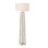 Lampe sur pied plaquée nickel 64"