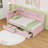 Twin Upholstered Platform Bed with LED and USB Ports and 2 Drawers-81050657