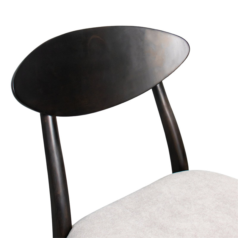 Rozella Solid Wood Side Chairs, Black