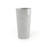 EcoPots Amsterdam Durable Indoor/Outdoor Modern Mid High Recycled Plastic Planter Flower Pot