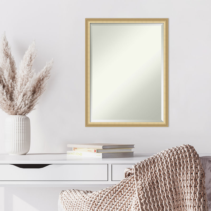 Miroir mural Merima, 25,75 po x 19,75 po, Or
