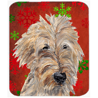 Planche à découper en verre flocon de neige caroline Goldendoodle