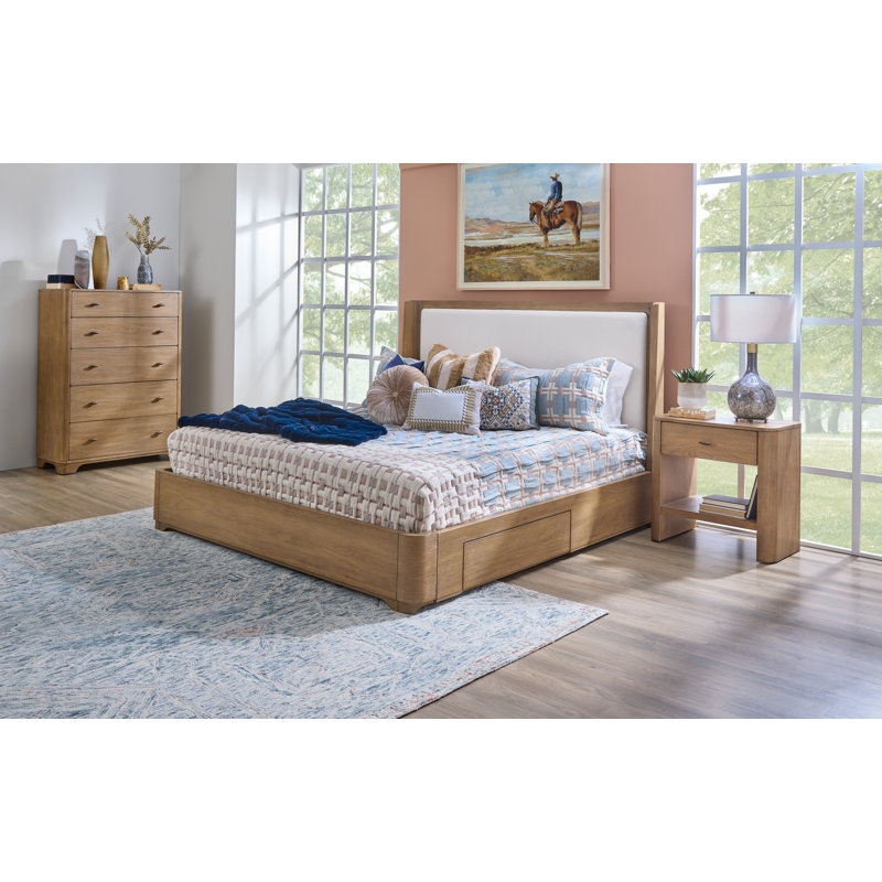 Blain Upholstered Storage Bed, Queen