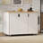 51" Fluted Kitchen Island With Drop Leaf
