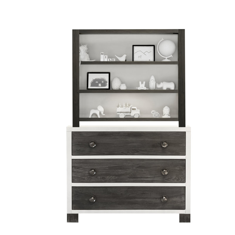 Milk Street Harper 3 Drawer Dresser (Mud/Snow)
