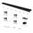Aluminum Double Bypass Double Door Barn Door Hardware Kit
