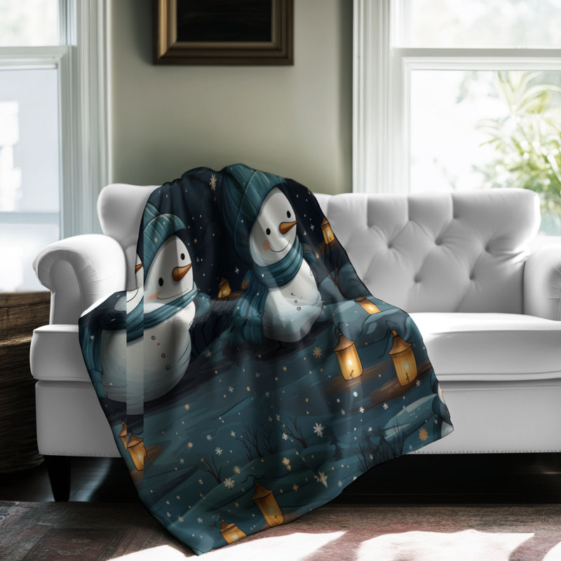 Frosty Charm - 1 pièce Sherpa Premium, L 50 po x L 60 po
