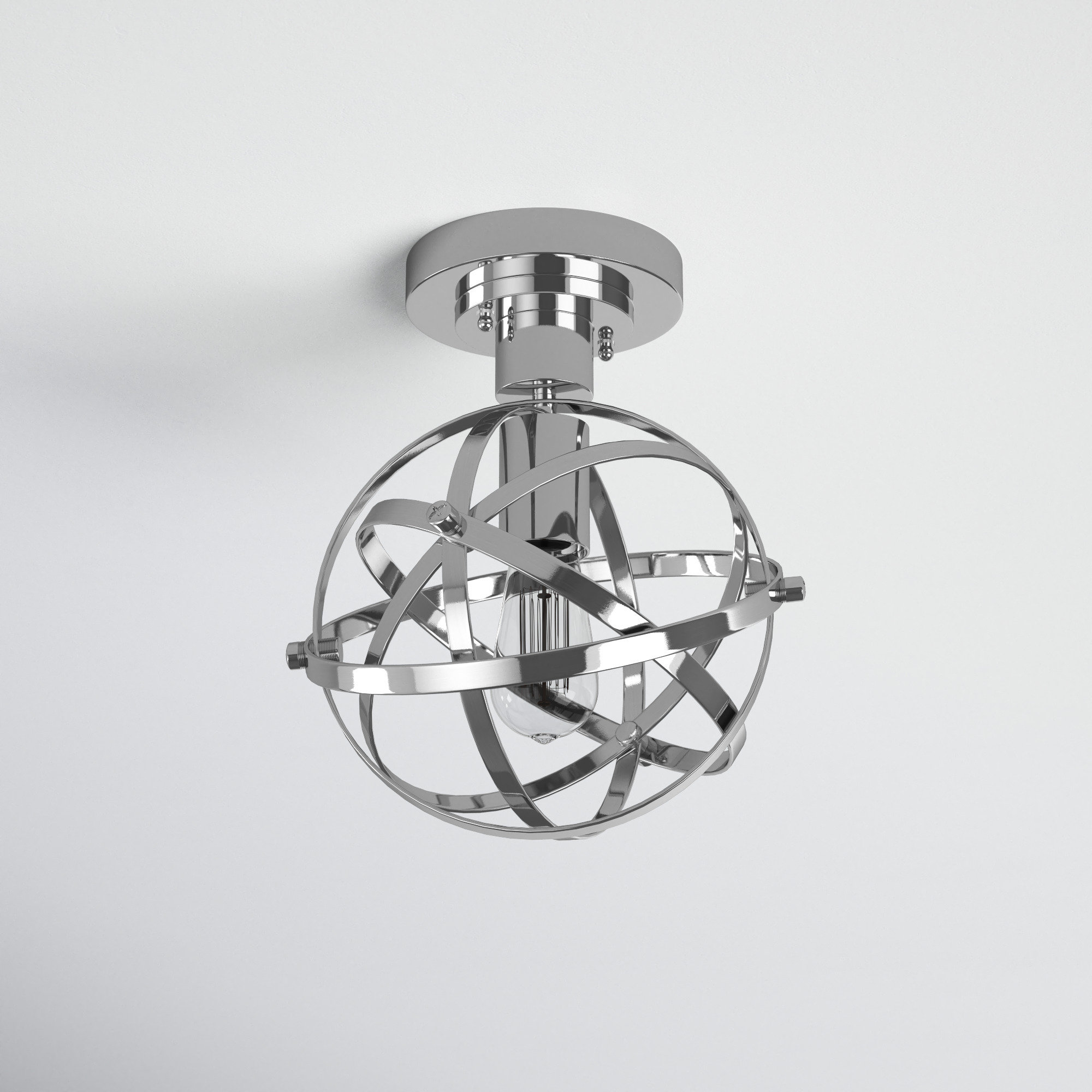 Orb semi flush ceiling outlet light