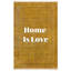 Tapis jaune "Home Is Love"