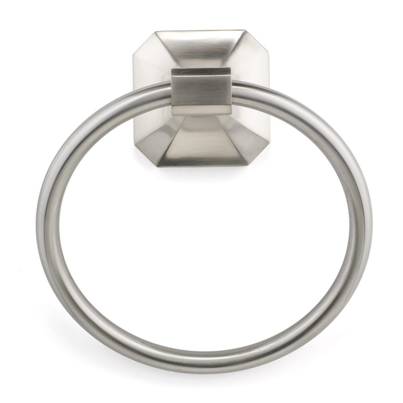 Riviera Towel Ring, Brushed Nickel