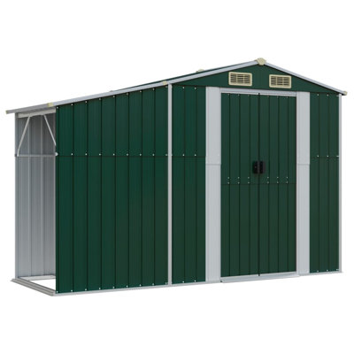 Brysin Garden Shed 277x279x179 cm Galvanised Steel