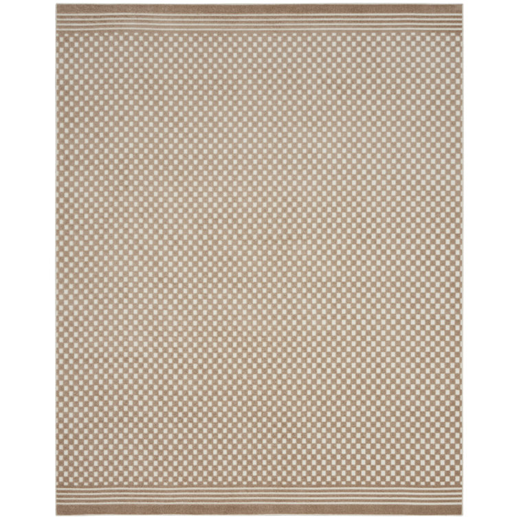 Latitude Run® Care Free 9'2" x 12' Brown Modern Indoor Rug