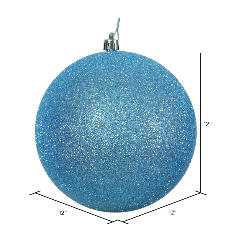 Décoration de boule décorative des Fêtes, H 12 po x l 12 po x P 12 po, Turquoise