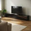 Floating TV Cabinet with RGB LED Light, Wall Mounted TV Stand, Soft Close Flip Doors Cable Hole-1377075928-1405043787