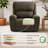26.4" Seat Width Oversized Swivel Rocker Power Recliner Chair, Fabric-1893714238